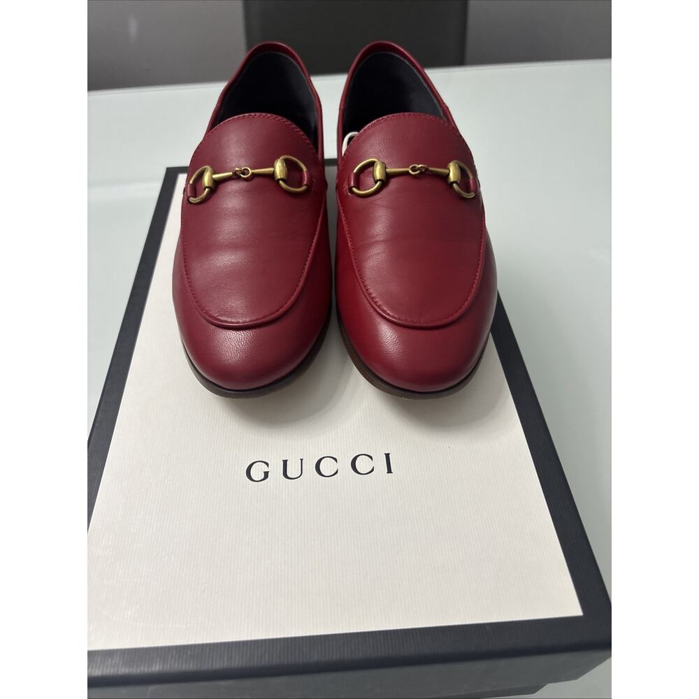 Gucci brixton Loafer red Leather Women’s 36 - Picture 3 of 6
